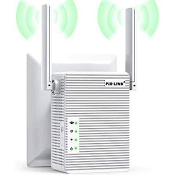 BeWlaner Repetidor WiFi, 300Mbps Extensor WiFi, Amplificador WiFi 2.4GHz con Repertidor/Ap Modo y la función WPS, 1 Puerto Fast Ethernet Wireless Amplificador