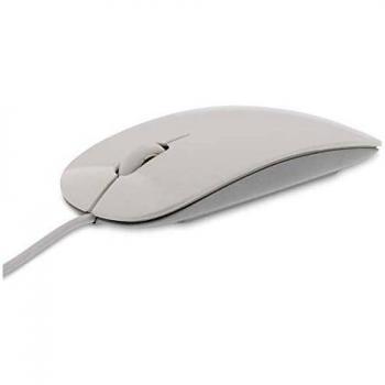 LMP 20411 Easy Mouse USB con 2 Botones y Rueda - Acabado Blanco/Plata