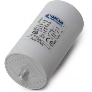 Greenice | Condensador Motor 45µF 250-450V Faston Doble Tornillo M8 50x94mm