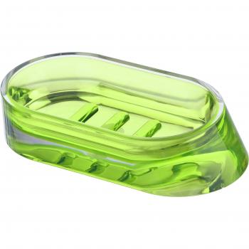 Wenko 20250100 Jabonera Paradise Verde, Acrílico, 14.3 x 3 x 7.3 cm, Verde