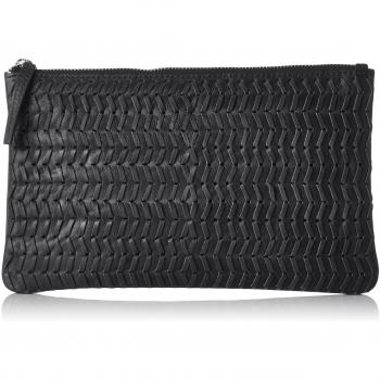 SELECTED FEMMESfkeira Leather Clutch - Bolsa Mujer
, color negro, talla Einheitsgröße