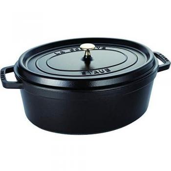 Staub La Cocotte Oval Cast Iron Pot 37 cm Black 8L
