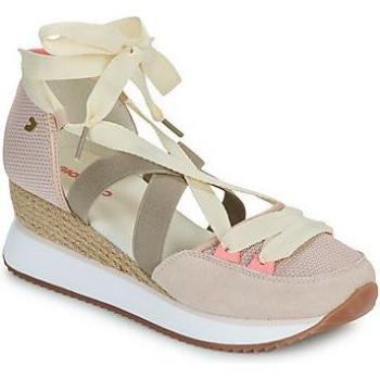 Sandalias de Cuña Gioseppo Samobor Mujer Nude con Detalles Elásticos Multicolor