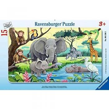 Puzzle Infantil Ravensburger - Animales de África, 15 Piezas, para Niños a Partir de 3 Años