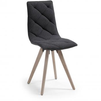 Kave Home Silla Kuta, gris oscuro