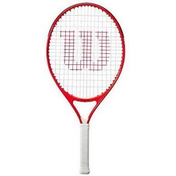 Raqueta de Tenis Infantil Wilson Roger Federer 23 con Funda, Color Negro, Rojo y Blanco