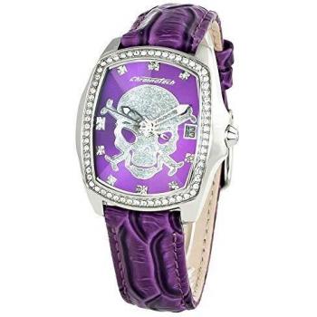 Chronotech Prisma Style Women's Analog Quartz Watch with Leather Strap (Ø 33 mm)