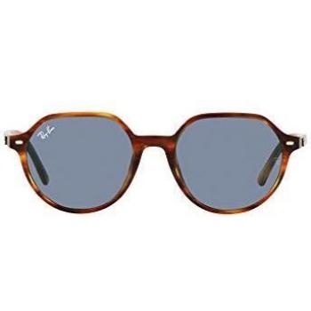 Ray-Ban RB2195 Thalia 954/62 Striped Havana/Blue Men's Sunglasses
