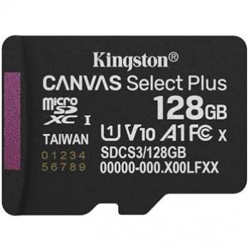 Kingston 128GB microSDXC Canvas Select Plus Gen3 A1 Memory Card