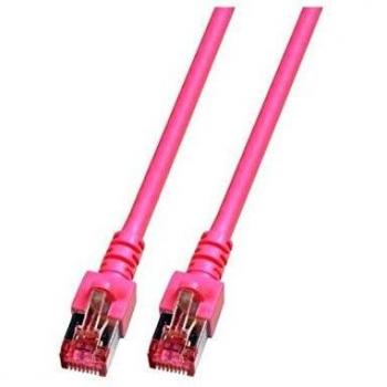 Cable de red S/FTP Cat.6 Magenta 3 m RJ45