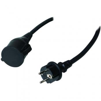 Cable de extensión de alimentación LogiLink, 5 m, IP44, Schuko Macho/Hembra, Al Aire Libre