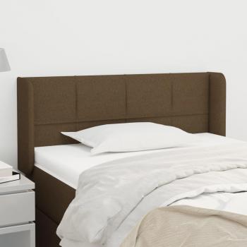 Cabecero tapizado gris oscuro 93x16x78/88 cm