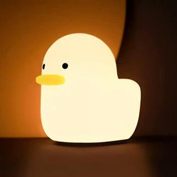 LED Duck Night Light Kids, UNEEDE Cute Dull Benson Duck Night Lamp Baby Silicone USB Rechargeable Kid's Night Light Portable Touch Table Lamp for Baby Room Decor, Bedroom, Camping, Gift for Kids