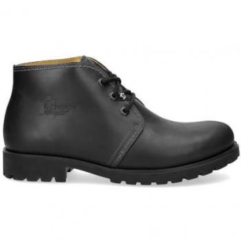 Panama Jack C3 Waterproof Black Leather Lace-Up Chukka Ankle Boots