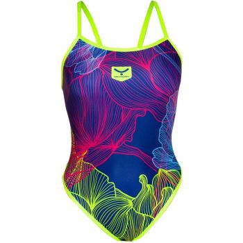 TAYMORY Azalea Bañadores Piscina, Mujer, Azul/Lila, S