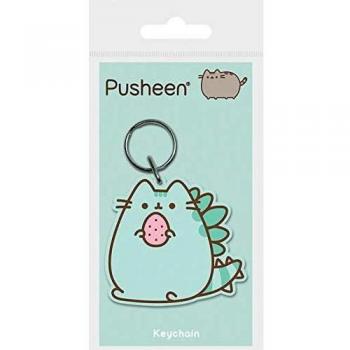 Llavero de goma Pusheen en forma de dinosaurio (Pusheenosaurus) - Pyramid International Merchandising Oficial