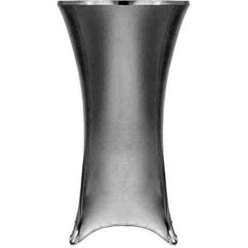 vidaXL 2x Fundas Mesa Elásticas 80 cm Plateado Cubierta Protección Casa Jardín