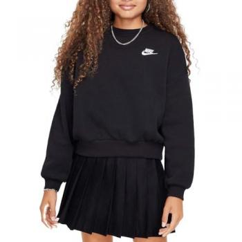 Nike Sportswear Club Fleece Black Sweatshirt for Girls - Extra Small