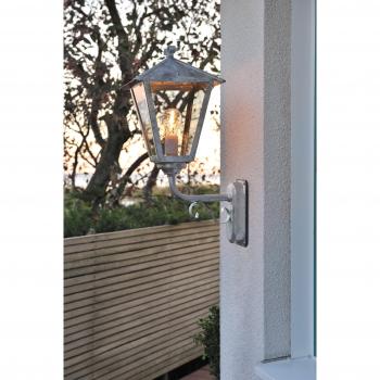 Konstsmide 434-320 Benu Up - Farol de Pared, Color galvanizado