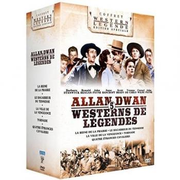Allan Dwan : 5 westerns de légende : La Reine de la prairie + Le Bagarreur du Tennessee + La Ville de la vengeance + Tornade + Quatre étranges cavaliers [Francia] [DVD]