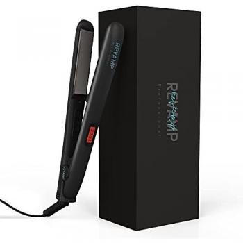 Revamp Progloss Digital Planchas del Pelo con Placas de Ceramica, Alisador Profesional con Pantalla LED para Alisado y Rizado, Temperatura Regulable, para Todo Tipo de Cabello