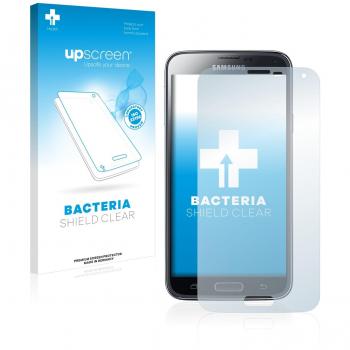 upscreen Protector Pantalla Anti-Bacterias Compatible con Samsung Galaxy S5 SM-G900I SM-G900F Película Protectora Antibacteriana