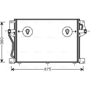 Condensador de aire acondicionado AVA COOLING VO5077 PRASCO VO5077