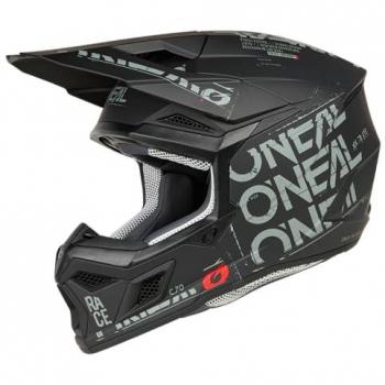 Casco de Motocross Oneal 3SRS Static Negro Gris Talla L