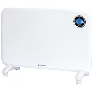 Calefactor convector eléctrico Sencor SCF 3200WH 1500W con 2 niveles de calefacción y protección IP24, color blanco