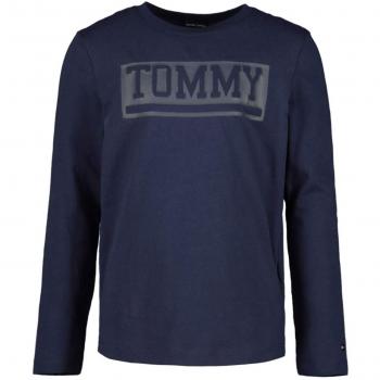 Tommy Hilfiger - Camiseta de Manga Larga - para niño Azul 8 años