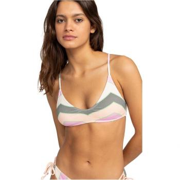 Top de bikini Roxy Vista Stripe rosa verde naranja mujer - XL