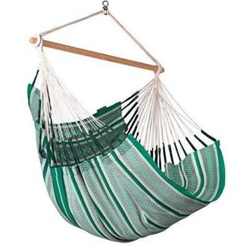 Silla colgante Comfort Habana Agave 180 x 110 x 165 cm en algodón orgánico