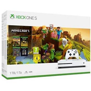 Xbox One S - Consola de 1 TB, color blanco + Minecraft Creators