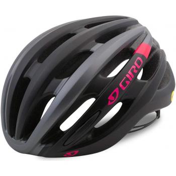 Giro Casco de Bicicleta Saga, Todo el Año, Mujer, Color Mat Black Pink, Tamaño Medium