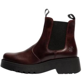 Fly London Medi Women's Red Leather Chelsea Boots