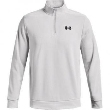 Under Armour Men's Armour Fleece Half Zip Sweatshirt - Halo Gray/Black - XL