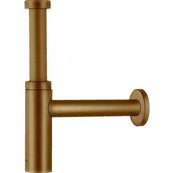 Sifón de diseño Flowstar S para lavabo, bronce cepillado, 1 1/4 - Hansgrohe