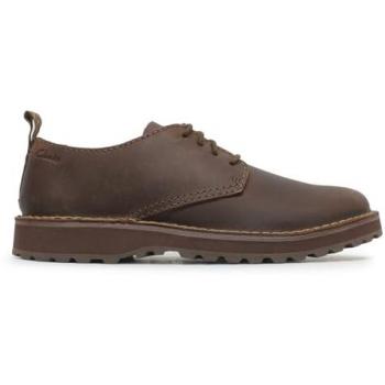 Clarks Men's Solsbury Lace Leather Comfort Shoes - Dark Brown - Size 8.5
