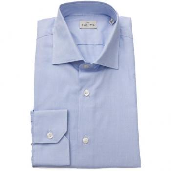 Bagutta Light Blue Cotton Shirt - IT47 | 6XL