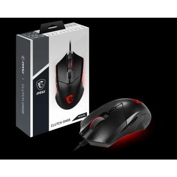Ratón Gamer Óptico MSI Clutch GM08, Alámbrico USB A, Sensor de 4200 DPI y 6 Botones Programables