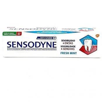 Sensodyne Fresh Mint Toothpaste for Sensitive Teeth and Gums 75ml