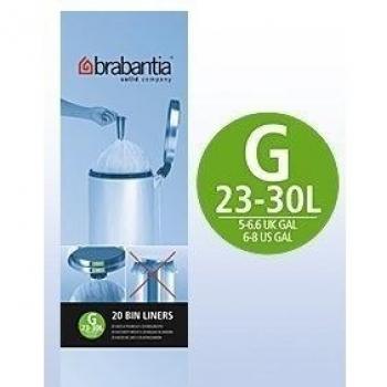 Brabantia 6 Rolls x 20 Type G 30 Litre Bin Liners