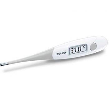 Beurer FT 13 Termómetro Digital Flexible a Prueba de Agua con Alerta de Fiebre Óptica y Sonora, Medición de Fiebre Cómoda para Bebés, Niños y Adultos
