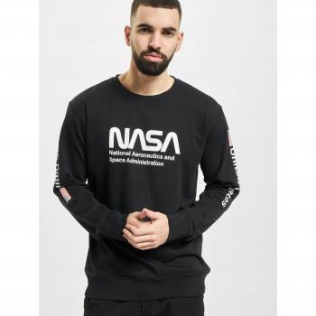 Mister Tee NASA US Crewneck Black Unisex T-Shirt