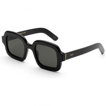Retrosuperfuture Qhb Benz Col. Black Unisex Square Black Sunglasses