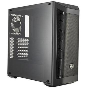 Cooler Master MasterBox MB511 ATX PC Caja Ordenador con Panel Frontal Mallado, Entradas de Aire, Panel Lateral Transparente, Configuraciones Flujo de Aire Flexible, Ingestas en Negro