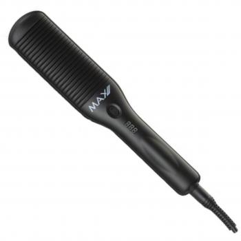 Max Pro Silk Brush - Planchas para el cabello, 1 pieza, diseño femenino, tecnología de cerámica y turmalina, temperatura ajustable, cable giratorio de 360 grados