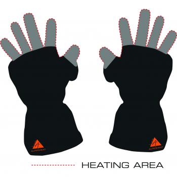 Alpenheat Adulto Guante climatizada con Interior de Guantes, Invierno, Unisex, Color Negro - Negro, tamaño M