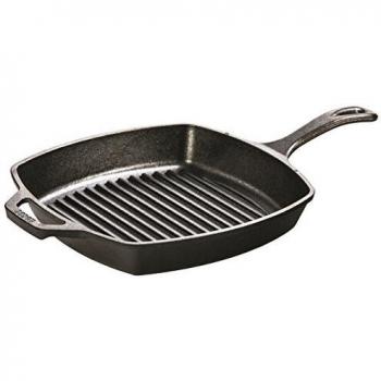 Lodge Sartén Grill Cuadrada 26cm INLODGE.L8SGP3, Inoxidable