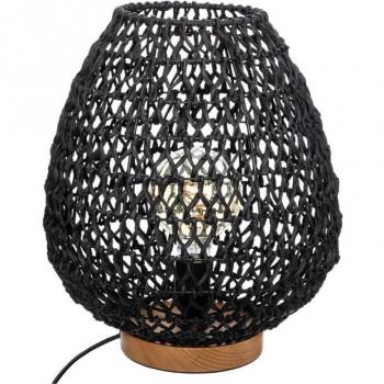 Lámpara de sobremesa metal y papel Etel H35 negro
